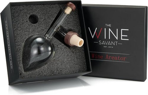 Italian Wine Aerator Decanter, Pourer, Red & White In Bottle Aerators, Makes Your Wines Taste Better, Italian Wine Design Decanter, Whiskey & Spirits Gifts, 2x5 Inches Areadivino Clear Oenophile Gift