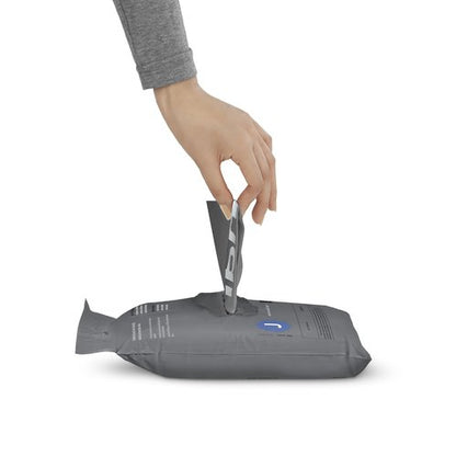 simplehuman Code J 80 Count, Genuine Odorsorb Custom Fit Liners, Drawstring Odor Absorbing Trash Bags in Dispenser Packs, 30-45 Liter / 8-12 Gallon