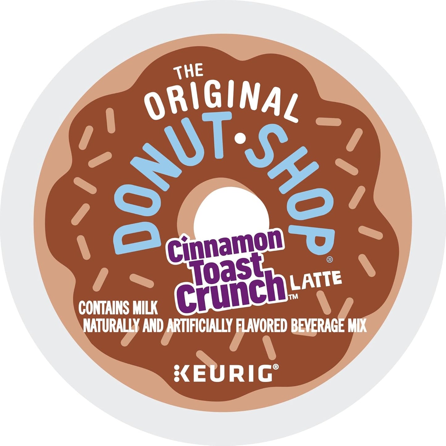 Original Donut Shop Cinnamon Toast Crunch Latte K-Cup Pods - One-Step Brewing, 60 Count