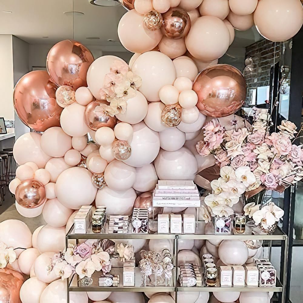 PartyWoo Pastel Orange Balloons - 50 Pcs 12 Inch Latex Helium Balloons for Celebrations