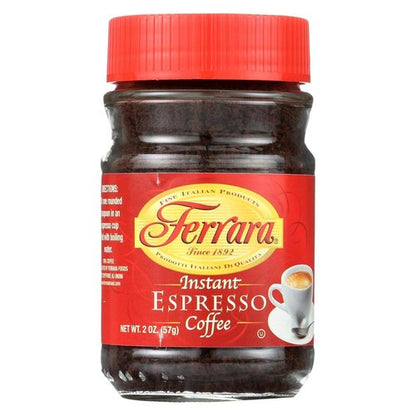 Ferrara Espresso Instant Coffee - Rich Flavor & Aroma | 2 oz Set of 2 Packs