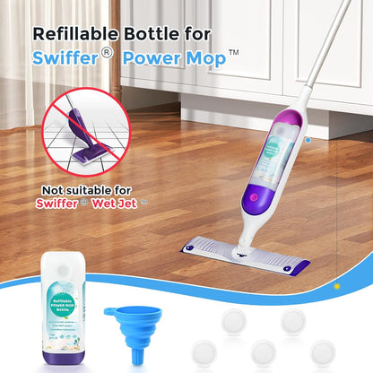 Power Mop™ Refillable Bottle - 775ML Leak-Proof Container for Swiffer® PowerMop™