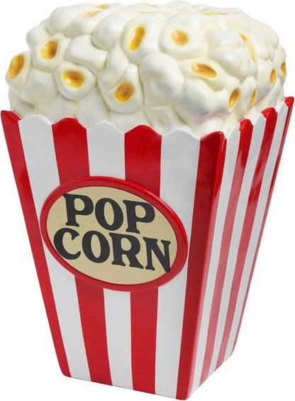 Cynkeyee Decorative Popcorn Stool - Fun Red and White Striped Accent for Dining Room | 12x12x18.3 Inch
