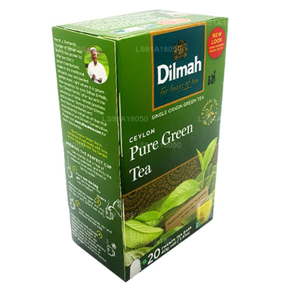 Dilmah Pure Ceylon Green Tea - 20 Tea Bags - Finest Sri Lankan Green Tea