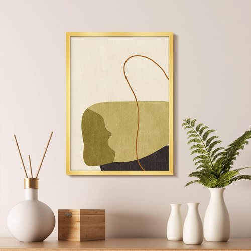 LaVie Home 12x16 Picture Frame for Wall Display, 12x16 Gold Picture Frame with HD Plexiglas, 12 x 16 Poster Frame 1 Pack, Display Frame for Vertical or Horizontal, Classic Collection