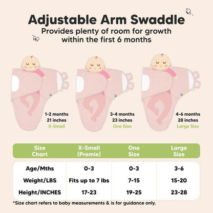3-Pack Organic Baby Swaddle Sleep Sacks - Swaddles for Newborns, Infant 0-3 Months, Baby Girls, Boys, Soft & Snug Newborn Sleep Sack, Nursery Swaddling Blankets (Daffodil, OS)