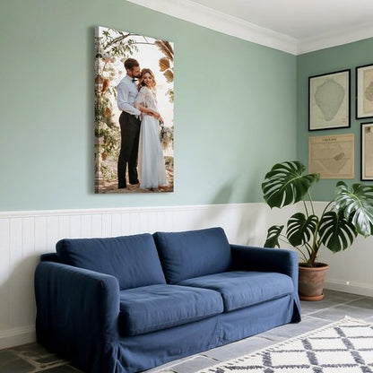 Custom Canvas Prints by [Brand Name] - Personalized Photo Wall Art for Weddings, Family, and Pets | 16x36 Wrapped Frame