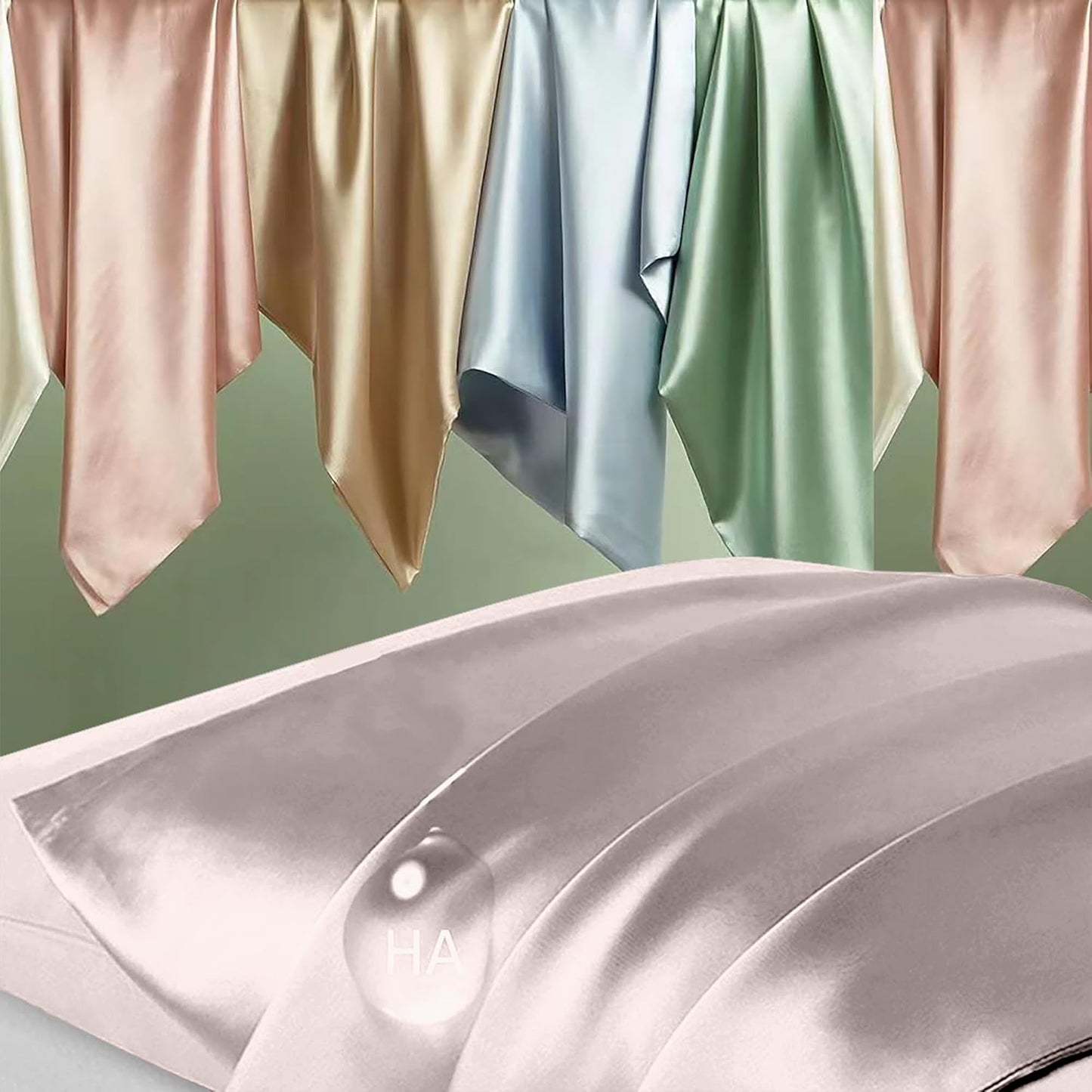 Mulberry Silk Pillowcases - Standard Size | Luxurious Silk for Hair & Skin - Taupe Color with Zipper