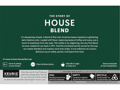 Starbucks House Blend K-Cup Pods - Rich Flavor for Keurig Brewers | 160 Count