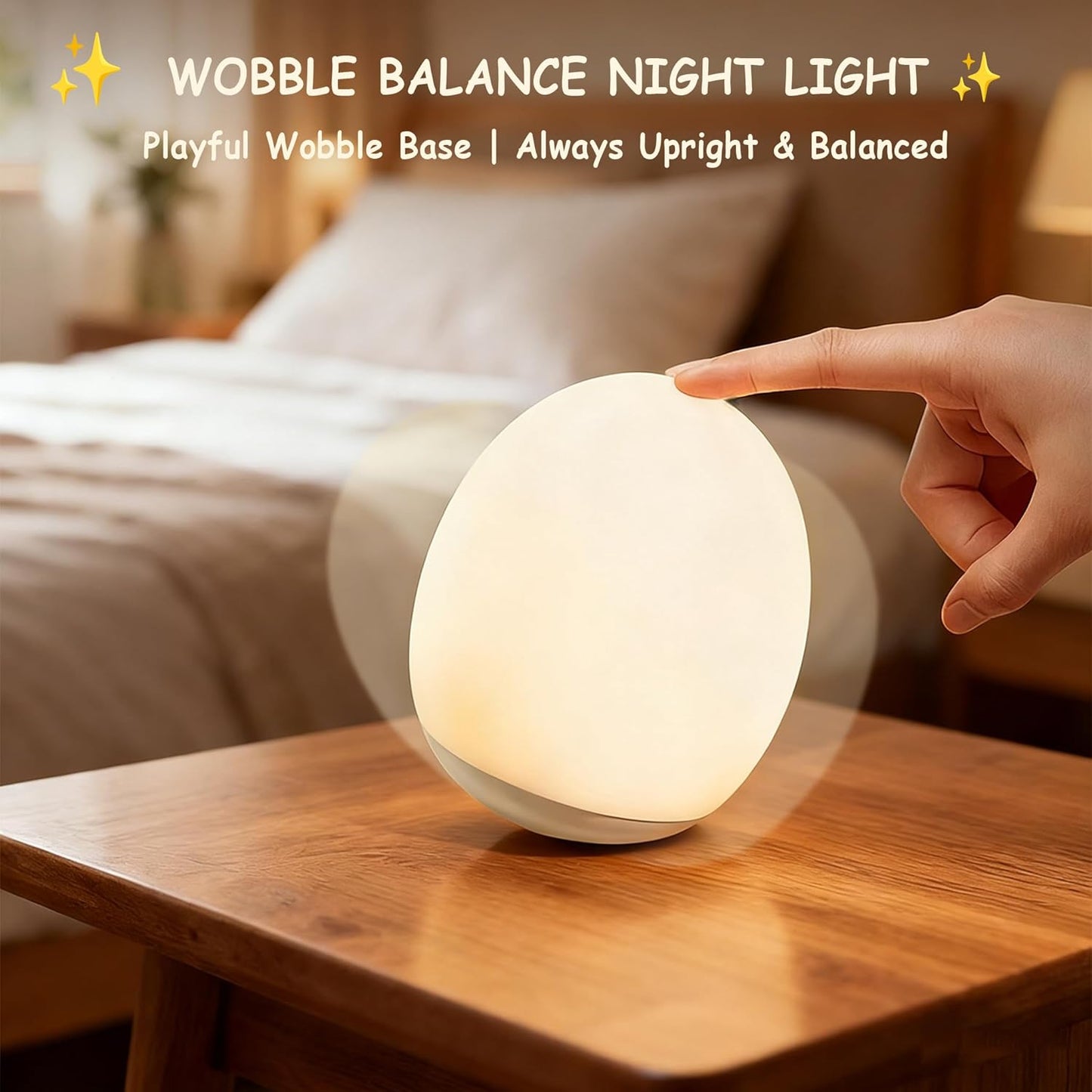 Skiennix Egg Night Light - 7 Color Changing Portable Lamp with 30-Minute Timer | Custom Hand-Painted Design for Kids' Nursery