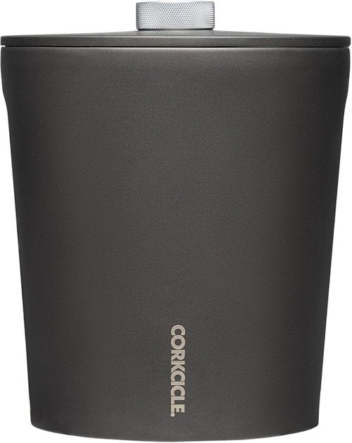 Corkcicle Insulated Ice Bucket with Lid - Stainless Steel - Summer Gift - 100 oz - Ceramic Slate