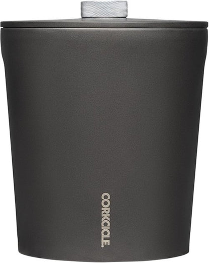 Corkcicle Insulated Ice Bucket with Lid - Stainless Steel - Summer Gift - 100 oz - Ceramic Slate