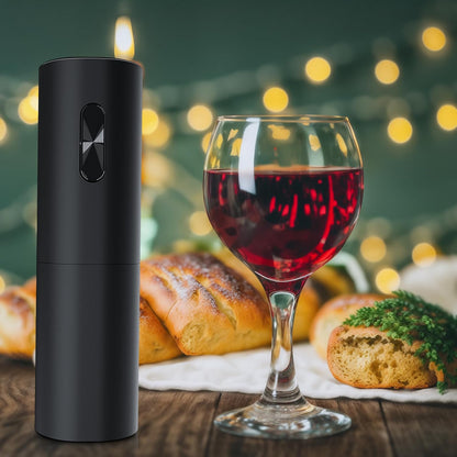 Wine Bottle Opener,Corkscrew Wine Bottle Opener Kit with Foil Cutter,Battery Operated,Suitable for Travel, Gathering, Party, Dating, Gift.