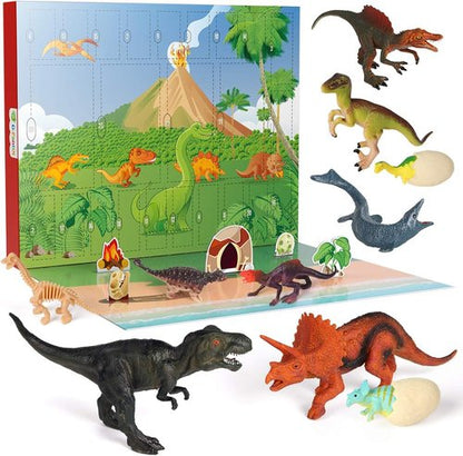 D-FantiX Dinosaur Advent Calendar 2025 - 24-Day Countdown to Christmas | Fun Xmas Gift for Kids Ages 3-6