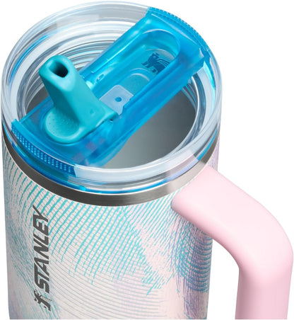 STANLEY Quencher ProTour 30 oz Tumbler - Leakproof Lid, Built-In Straw & Handle | Insulated, BPA-Free, Sea Glass Plume