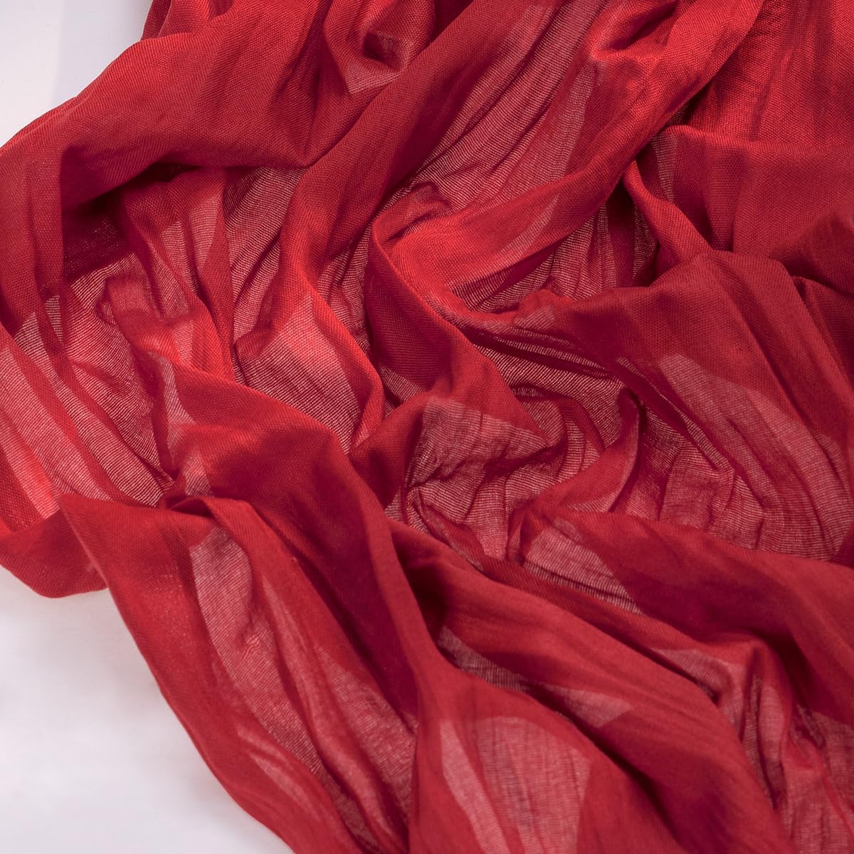 Socomi Cheesecloth Table Runner - 3pcs Red Boho Rustic Gauze | 120 Inch for Weddings & Events