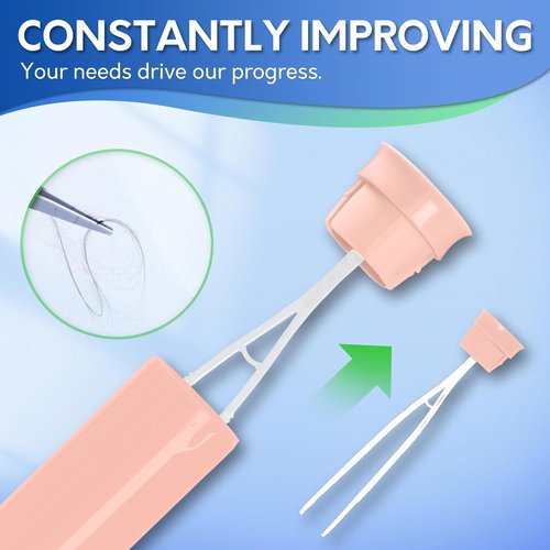 BOOMJOY Toilet Brush Set - Silicone Toilet Bowl Cleaner with Tweezers for Effective Bathroom Cleaning | Pink