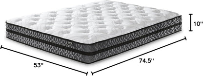 Signature Design by Ashley 10-Inch Hybrid Gel Memory Foam Mattress - Pressure Relief & Lumbar Support, Full Size