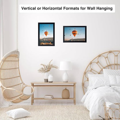 JCJMY 8x12 Black Picture Frame - Versatile Wall & Tabletop Display with Shatter-Resistant Plexiglass