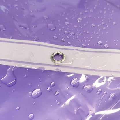 Barossa Design Extra Long Shower Curtain Liner with 3 Magnets - 72" x 84" XL, Waterproof PEVA Lightweight Shower Liner for Bathroom, PVC Free, Metal Grommets - Clear Lavender, 72x84