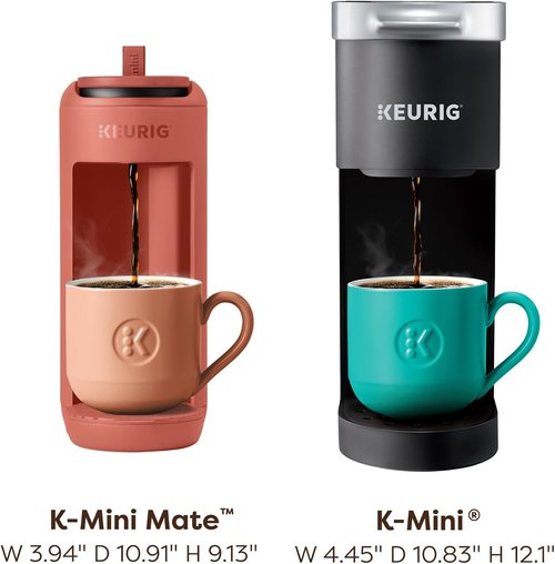Keurig K-Mini Mate Coffee Maker - Compact Single Serve K-Cup Brewer for Small Spaces | Red Rocks, 12 oz Capacity