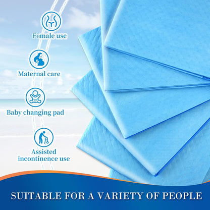 Regine Switzerland Disposable Bed Pads - 100 Count Waterproof Incontinence Chucks | 23"x36" Absorbent Leakproof Pads for Adults, Kids, and Pets