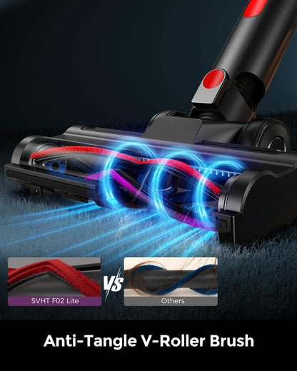 Skiennix Cordless Vacuum Cleaner - 500W, 45KPA Suction, 50Mins Runtime, LED Light, Lightweight for Pet Hair & Hard Floors