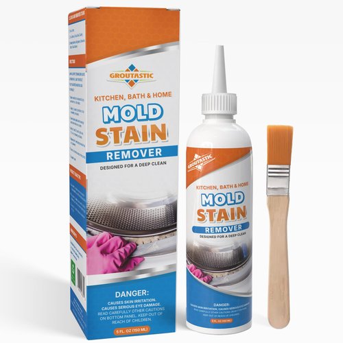 Mold Stain Remover Gel Cleaner Heavy Duty for Front Loader Washing Machine Seal, Bathroom Grout, Shower, Caulk