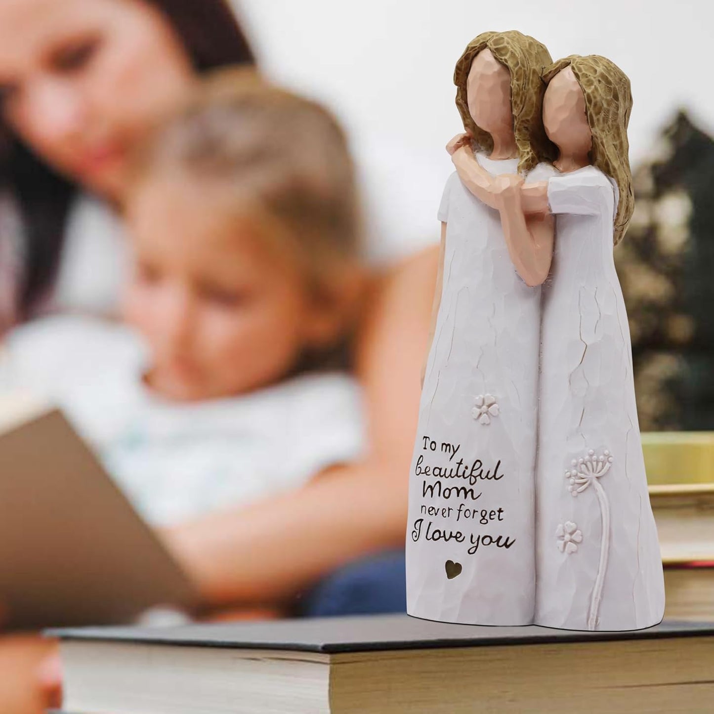 Regine Switzerland Sculpted Hand-Painted Figurine - Heartfelt Birthday Gift for Mom from Daughter