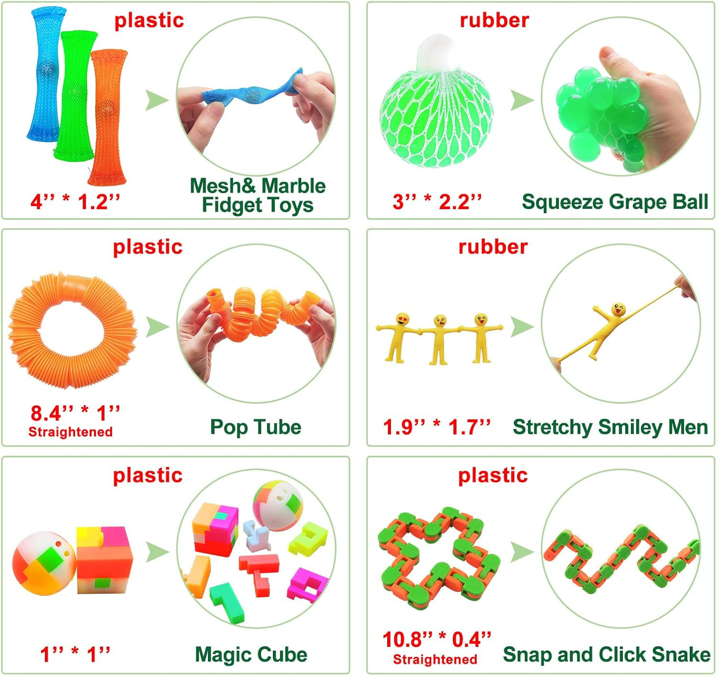 Scientoy Fidget Toy Set - 35 Pcs Sensory Toys for Stress Relief | Ideal for ADD, OCD, Autism & Anxiety