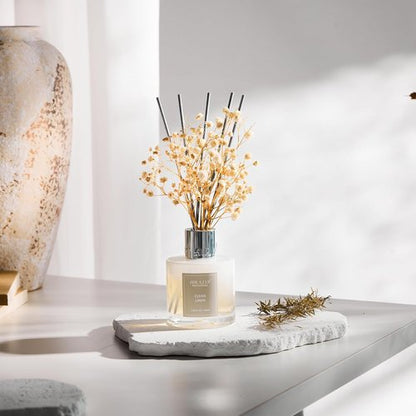 Airkeep Reed Diffuser Set - Clean Linen Home Fragrance with 8 Reed Sticks | 3.38 fl oz (100 ml)