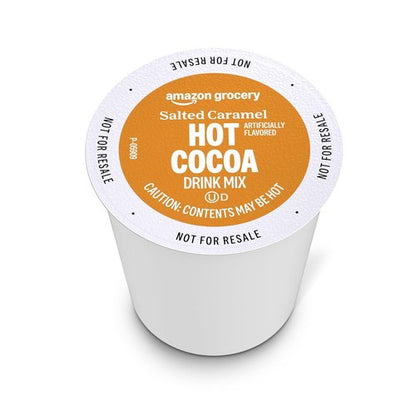 Happy Belly Hot Cocoa Pods - Salted Caramel Flavor | Compatible with 2.0 K-Cup Brewers, 24 Count