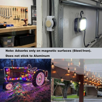 50 Pack Magnetic Christmas Light Clips for Metal Roofs - Box Packed +50