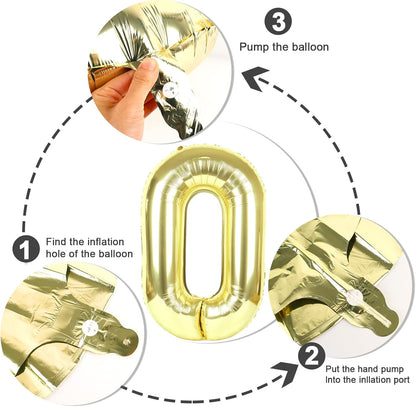 Number Balloons - 40 Inch Light Gold 1 Balloon for 1st Birthday Party | Perfect for Baby Showers & Photo Shoots