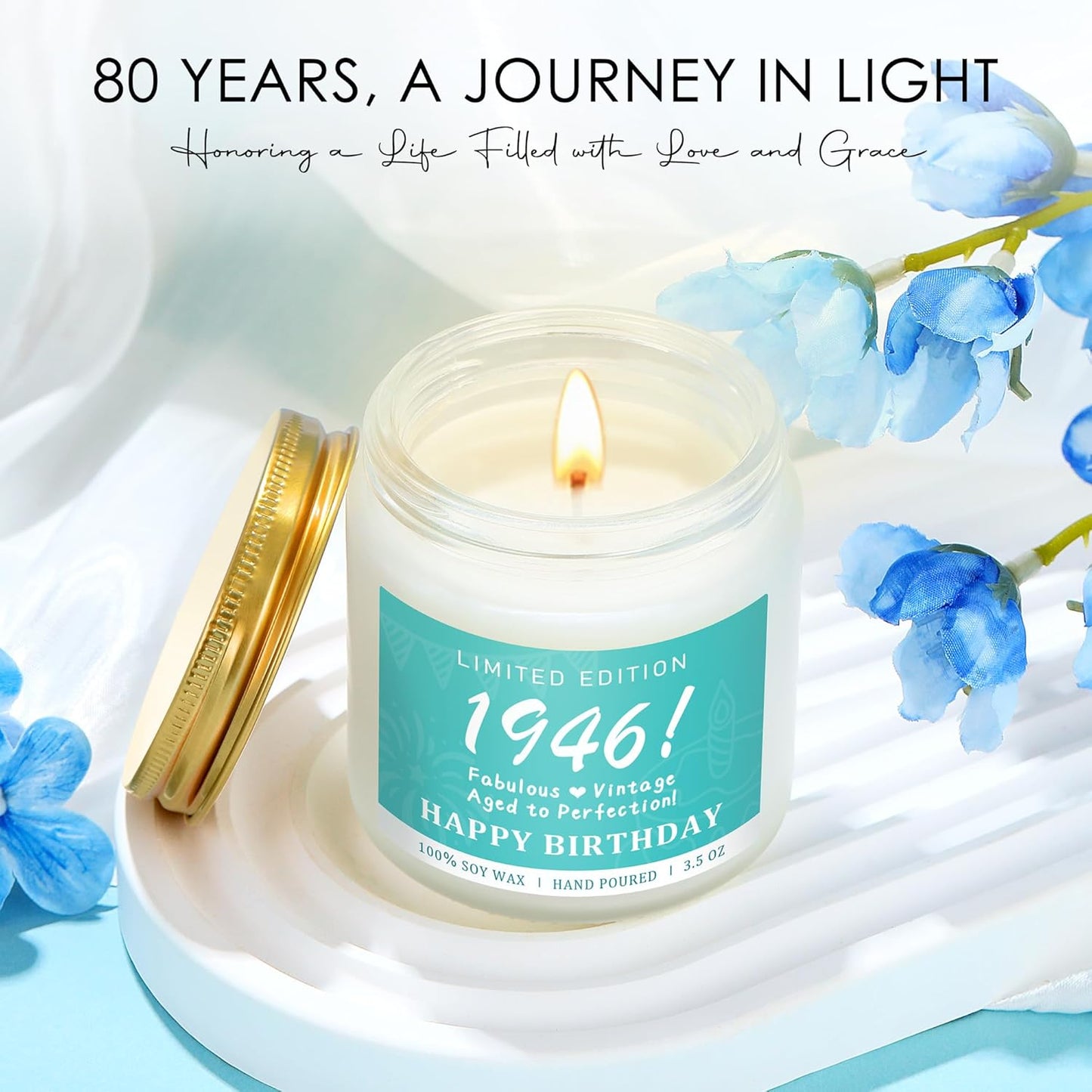 Skiennix 80th Birthday Gifts for Women - Unique & Meaningful 1946 Gift Ideas for Mom