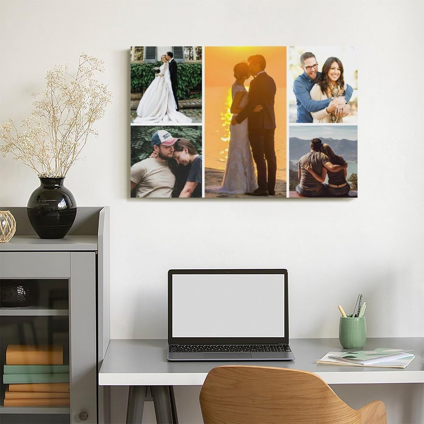 Skiennix Canvas Prints - Custom Personalized Photo Wall Art | 5 Framed Pictures for Family Gifts