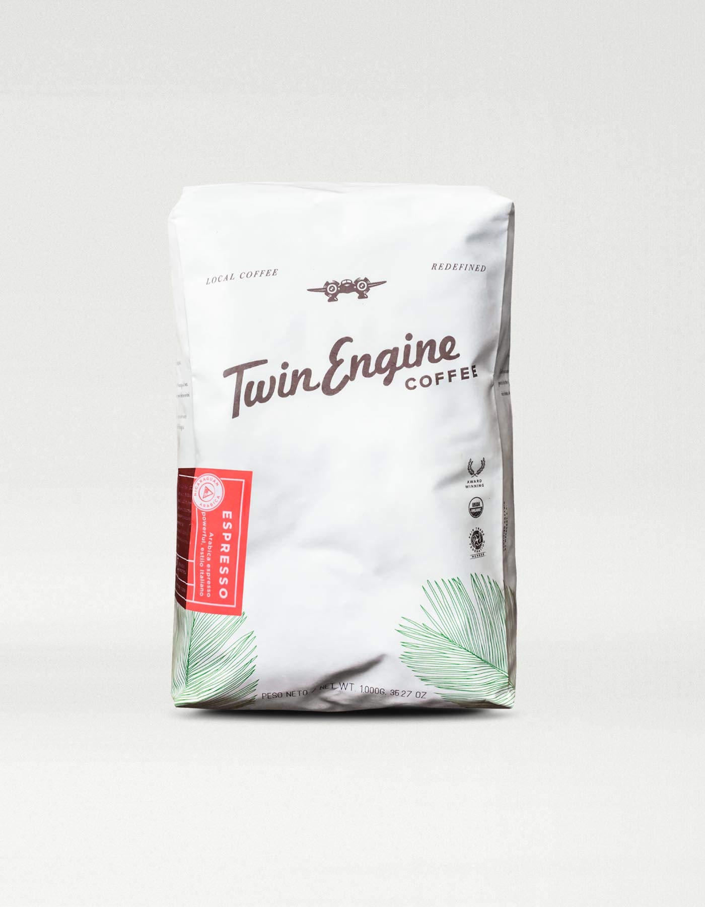 Espresso - 2.2 lbs. Whole Bean | Nicaragua's Favorite - 100% Arabica - Vibrant, Rich, and Delicious - by Twin Engine Coffee