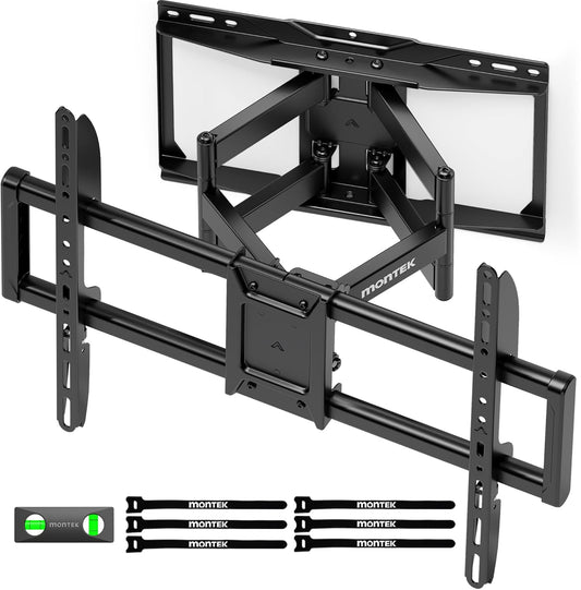 monTEK Heavy Duty TV Wall Mount - Full Motion Design for 37-90 Inch TVs | Supports Up to 165lbs