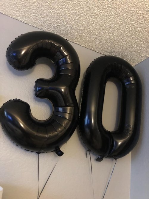 40 Inch Black Number 8 Balloon - Perfect for 8th Birthday Parties, Weddings & Graduations