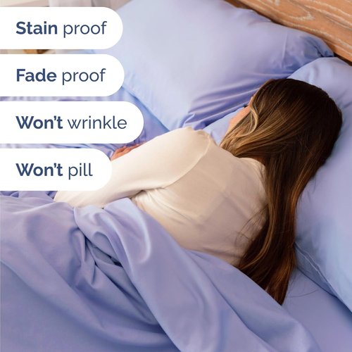 Comfy Twin Size 3 Piece Sheet Set by [Brand Name] | Breathable & Cooling Luxury Bedding - Ultra-Soft, Deep Pockets - Lavender