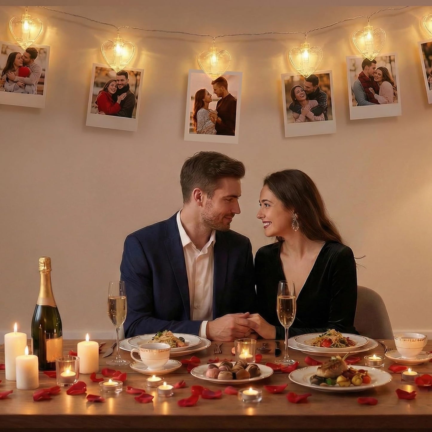 Skiennix 20 Photo String Lights - 9.85Ft Clear Clips for Indoor/Outdoor Decor | Perfect for Weddings & Parties
