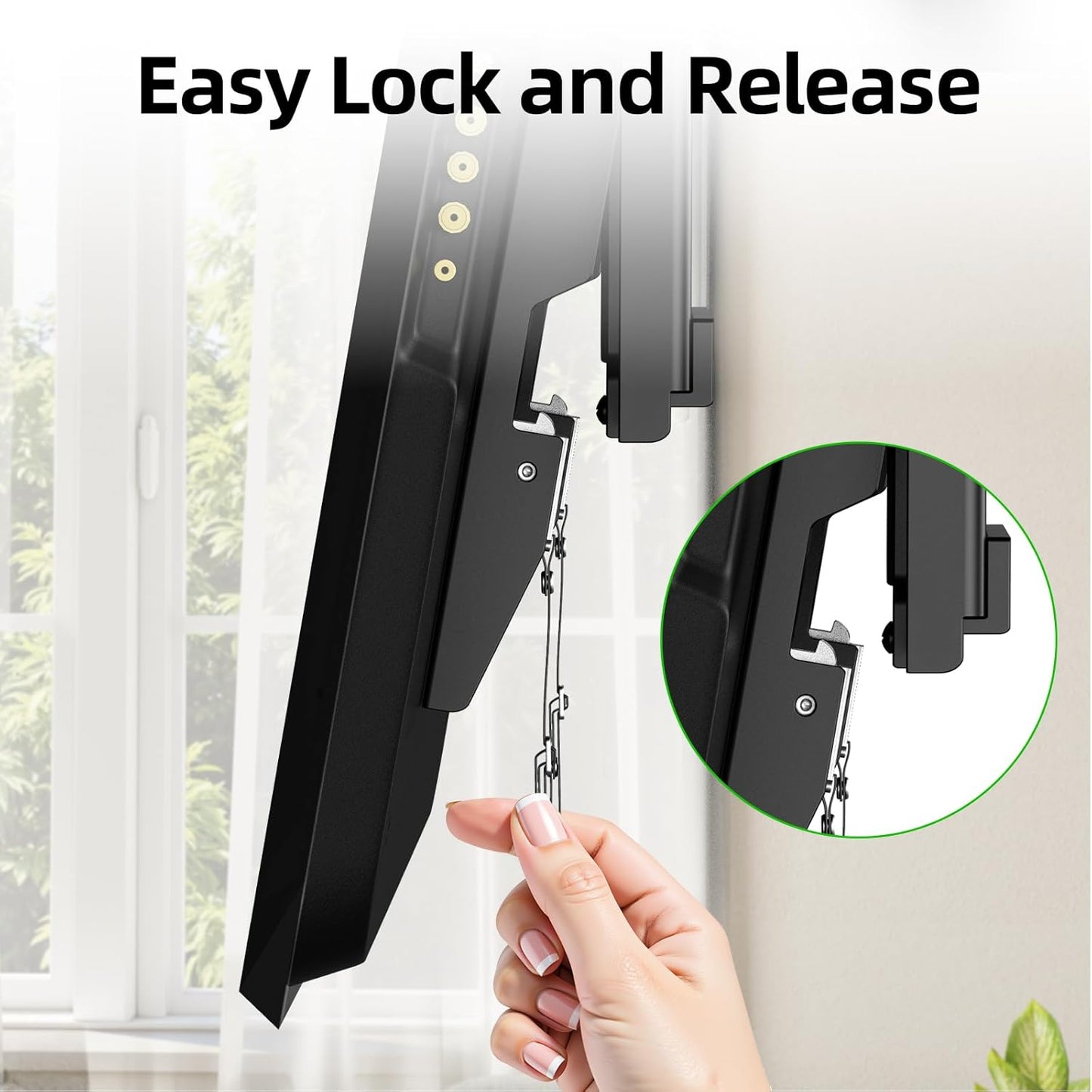 USX MOUNT TV Wall Mount - Low Profile Design for 42-95 Inch Flat Screen TVs | Max VESA 600x400mm, Holds 132 lbs