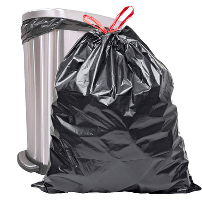 Reli. 30 Gallon Trash Bags Drawstring | 250 Count Bulk | Black | 30 Gallon Garbage Bags Heavy Duty | Large