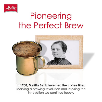 Melitta #4 Cone Coffee Filters - Natural Brown, 480 Total Filters | Fits 8-12 Cup Makers, Compostable & Tear-Resistant