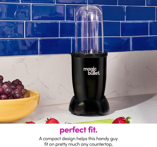 Magic Bullet Blender - 11 Piece Set | Compact Black Kitchen Essential for Smoothies & More