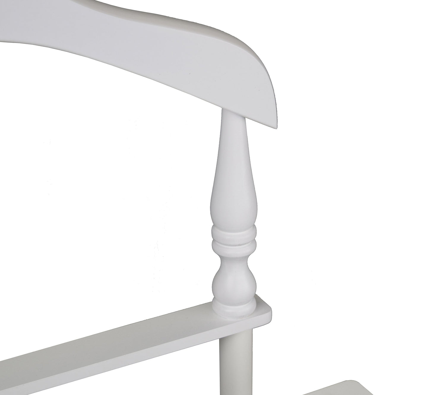 Proman Products Sakura Twin Valet with Wooden Hanger, Trouser Bar & Tie Bar, White