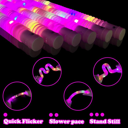 Skiennix Pink Glow Sticks - 24 PCS Party Favors & Accessories for Kids | Necklaces & Bracelets