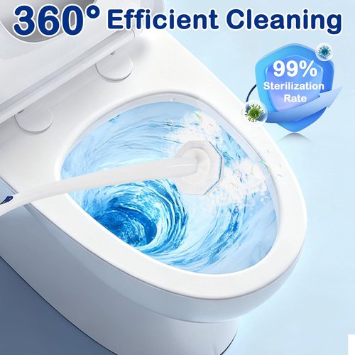 Clorox Toilet Wand Refills - 50 Count 3-Layer Thickened Toilet Brush with 5X Cleaning Power | Fresh Fragrance & 360° Cleaning Efficiency
