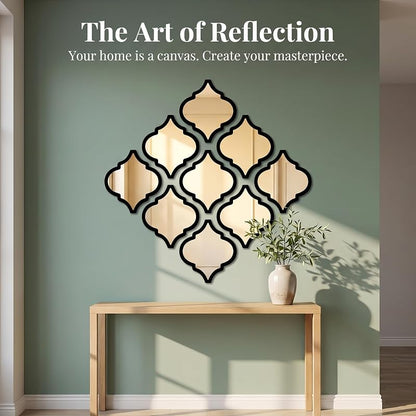 Large Decorative Round Mirror for Wall Decor
