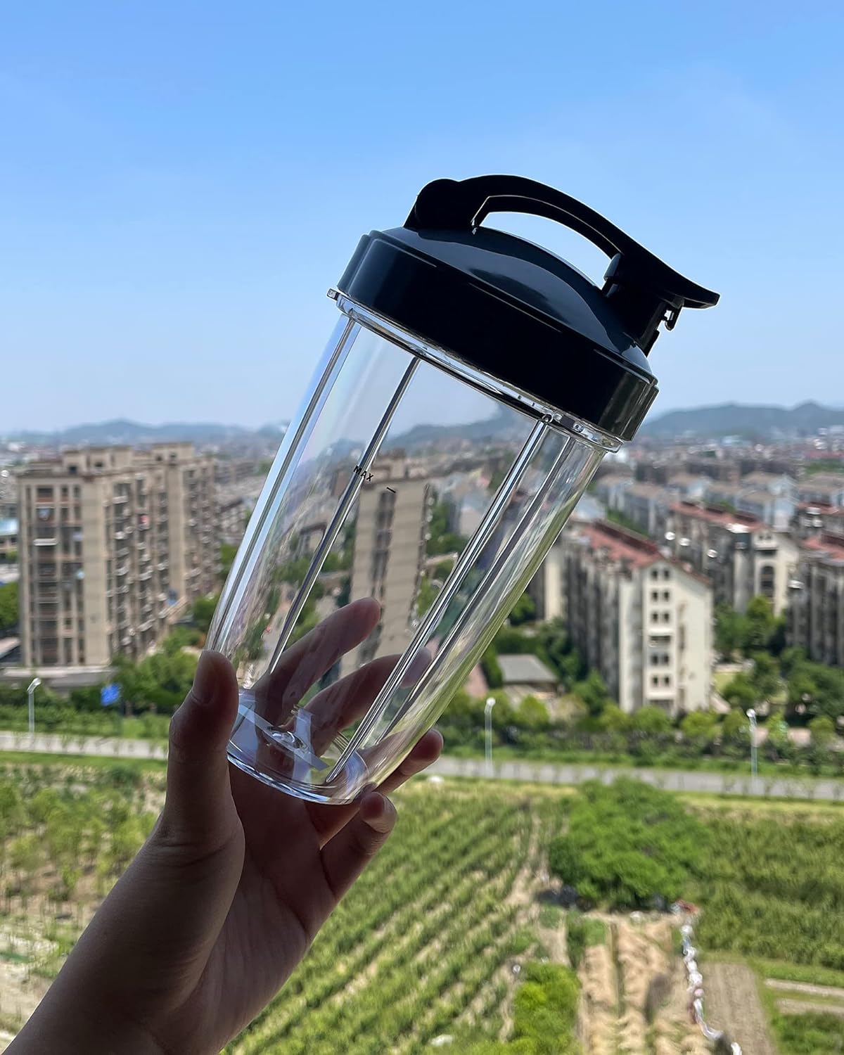 NutriBullet Blender Cups - 24oz To-Go Cups with Flip-Top Lids | Replacement Parts for 600W & 900W